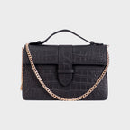 Lille Bag Crocodile Black