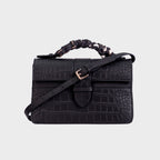 Lille Bag Crocodile Black