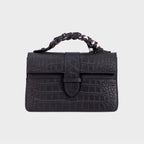 Lille Bag Crocodile Black
