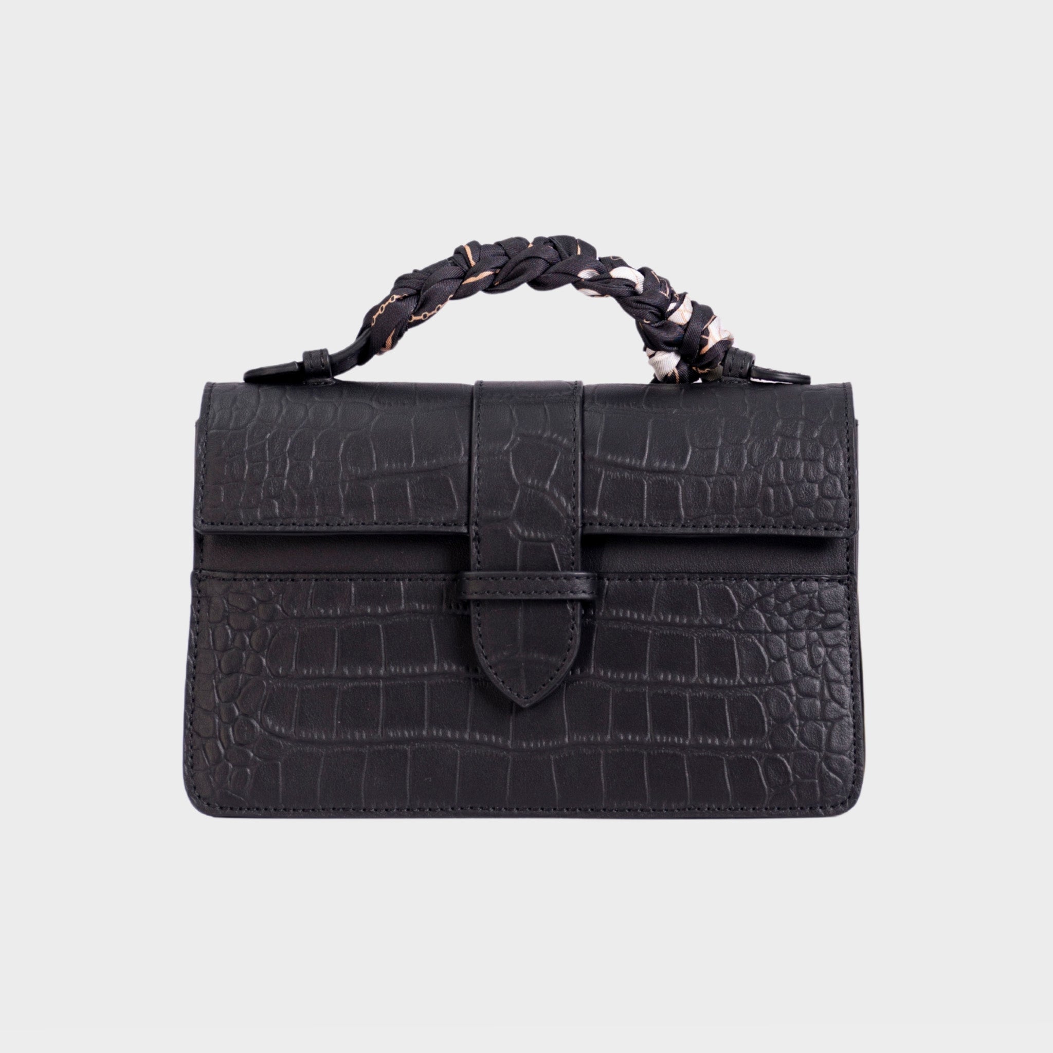 Lille Bag Crocodile Black