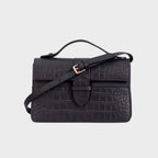 Lille Bag Crocodile Black
