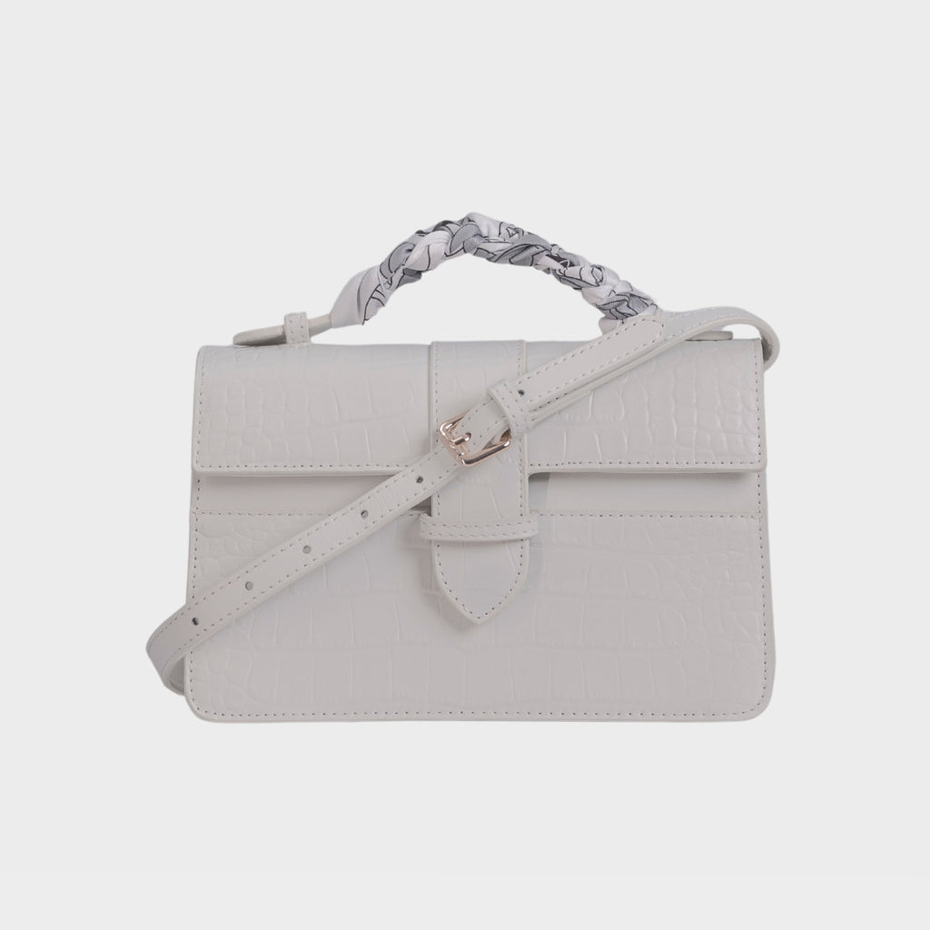 Lille Bag Crocodile White
