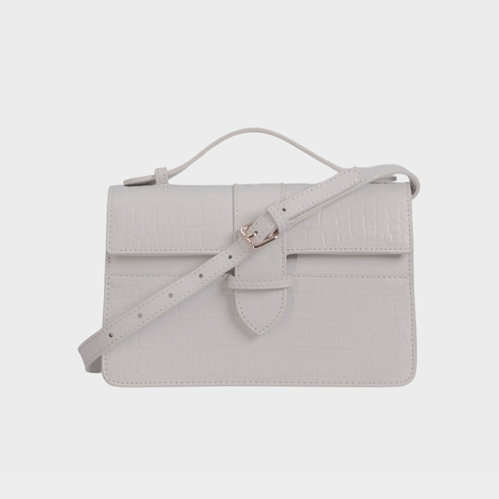Lille Bag Crocodile White