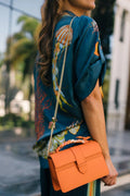 Chez La Mer Lille Bag Orange Epsom Leather
