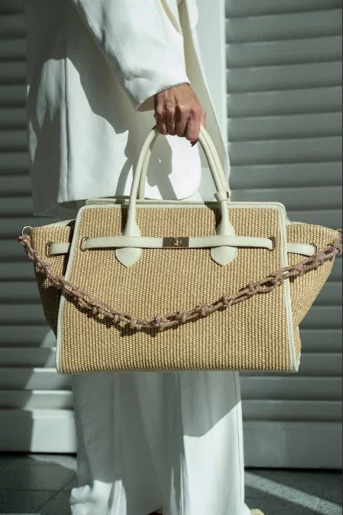 Chez La Mer La Provence Bag Medium Off White