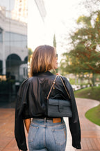 Lille Bag Crocodile Black