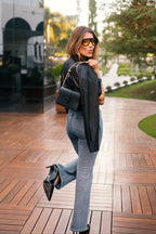 Lille Bag Crocodile Black