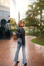 Lille Bag Crocodile Black