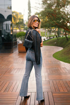 Lille Bag Crocodile Black