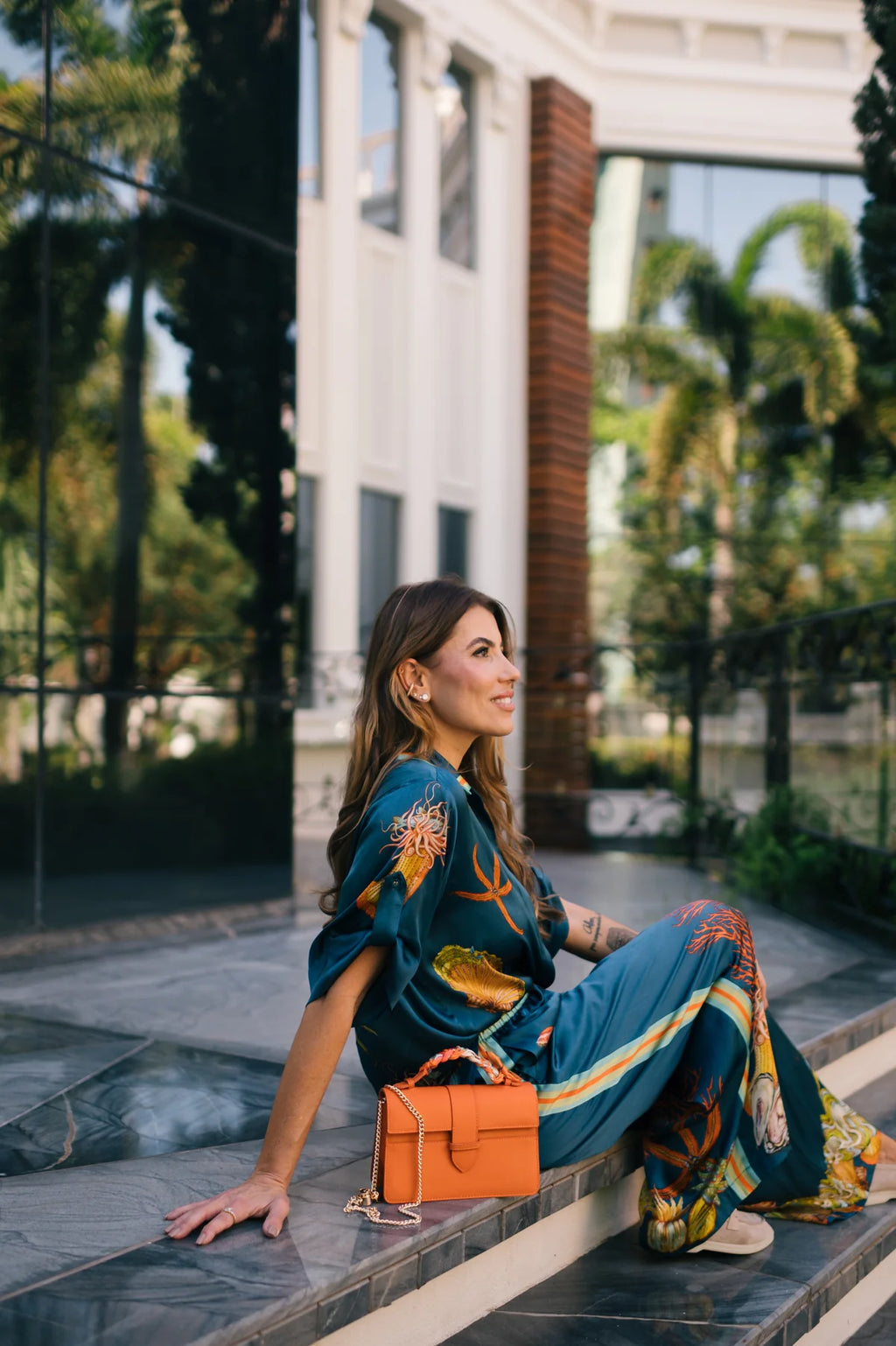 Lille Bag Orange Epsom Leather