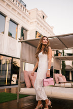 Lille Bag Crocodile Pink