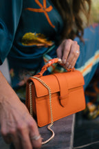 Lille Bag Orange Epsom Leather