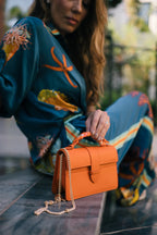 Lille Bag Orange Epsom Leather