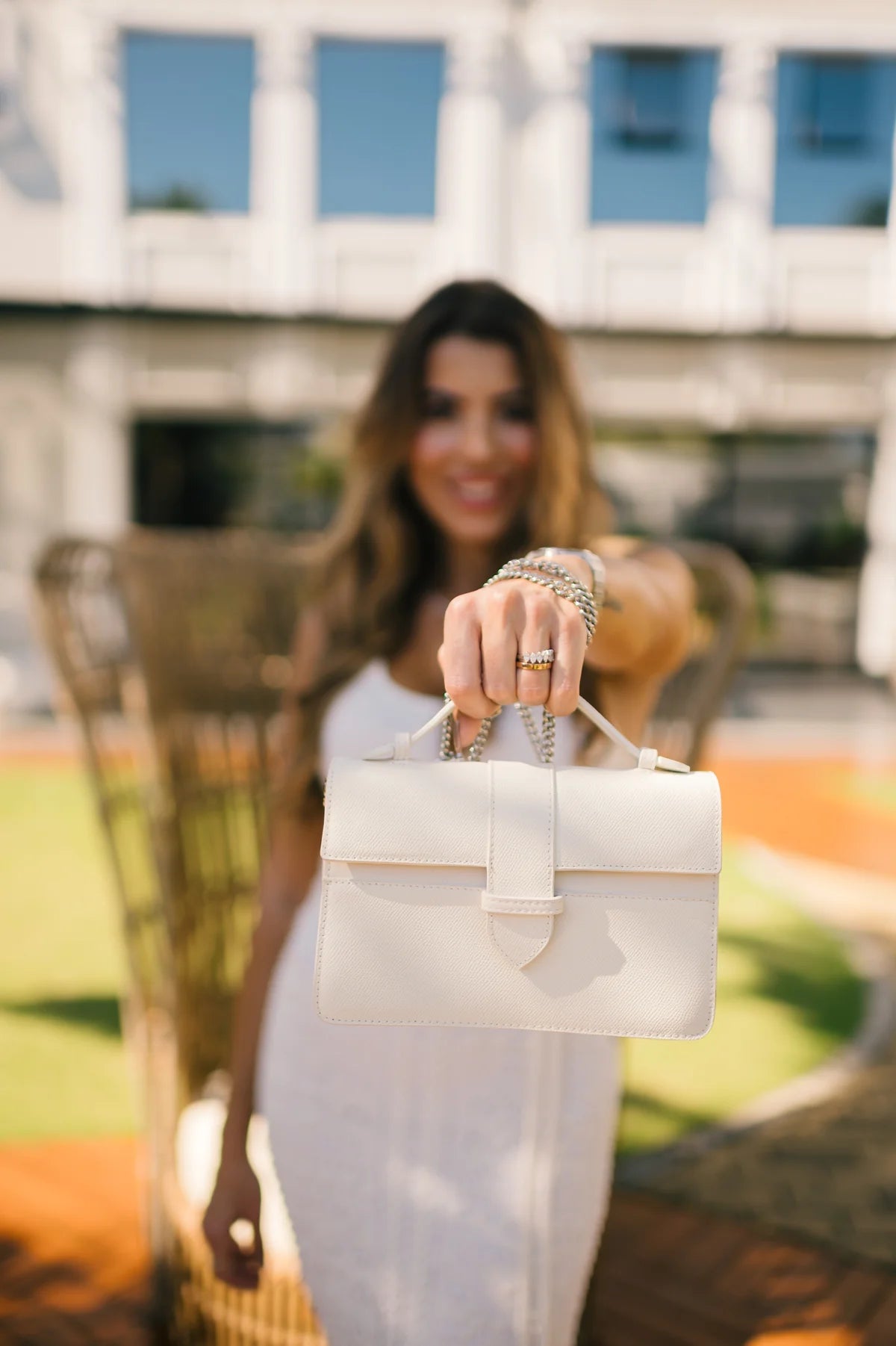 Lille Bag White Epsom leather