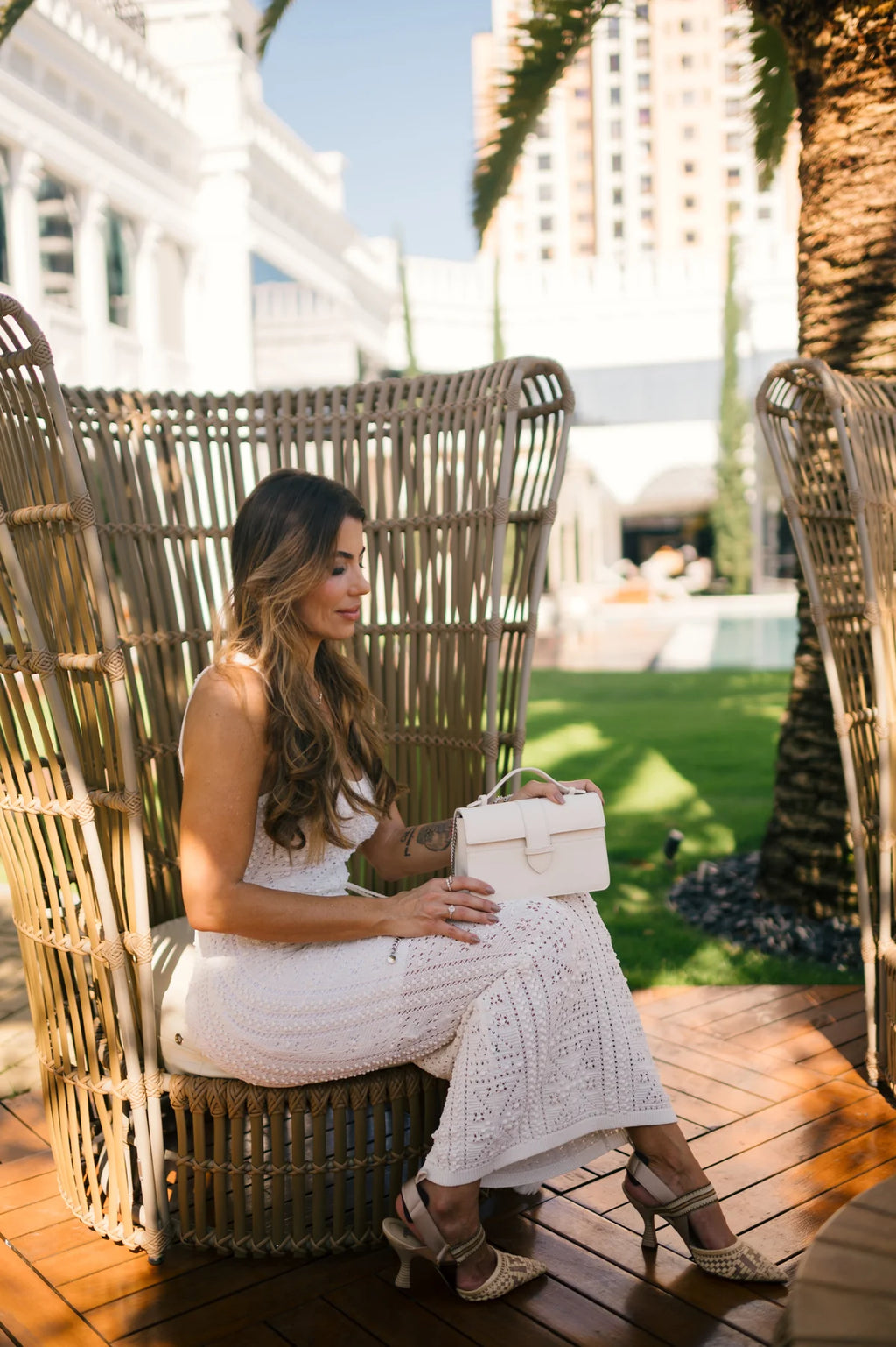 Lille Bag White Epsom leather