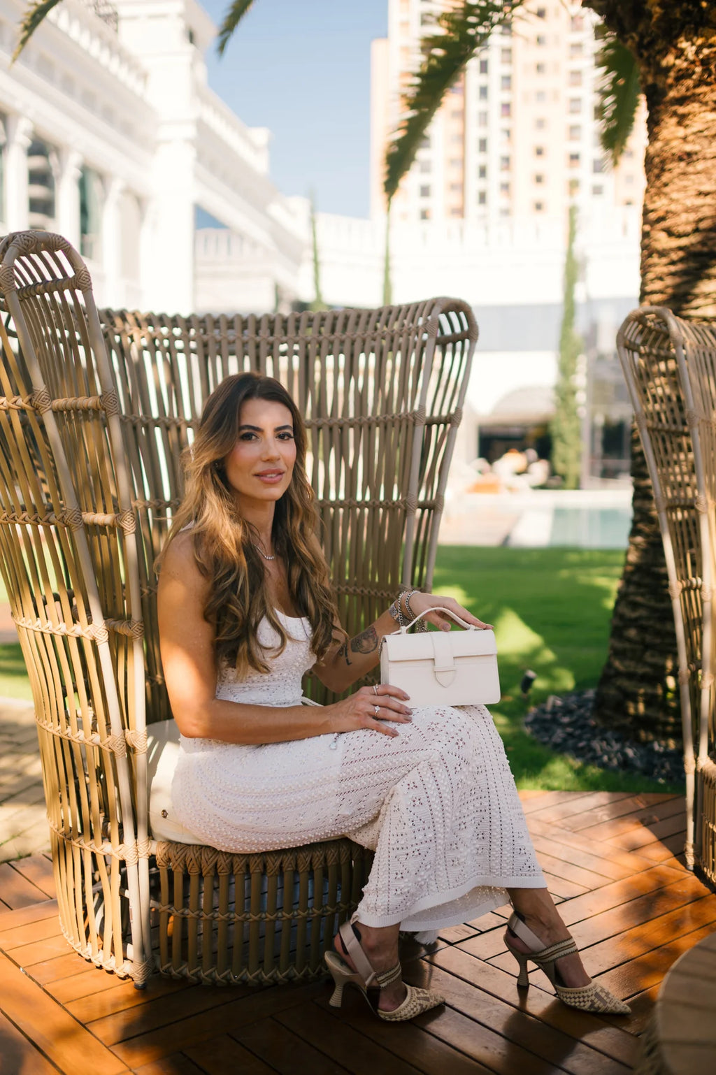 Lille Bag White Epsom leather