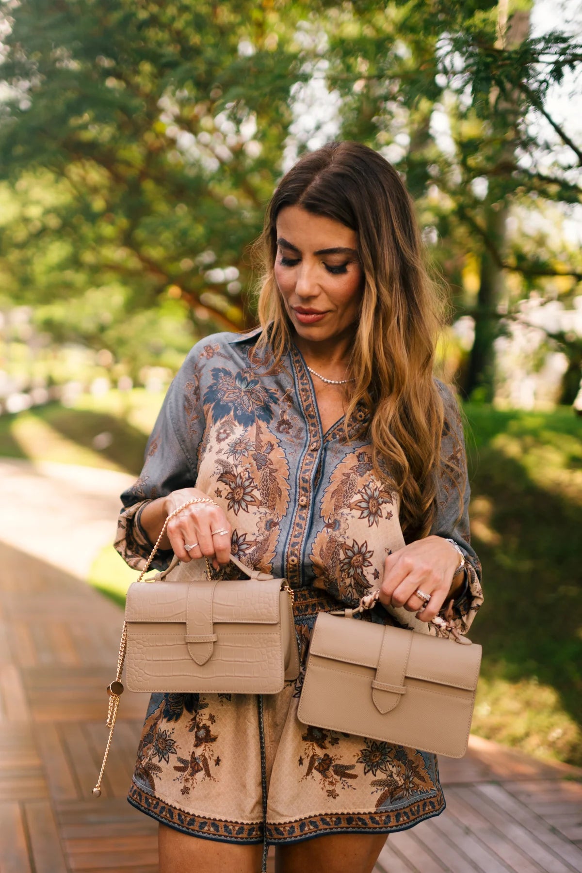 Lille Bag Nude Epsom leather