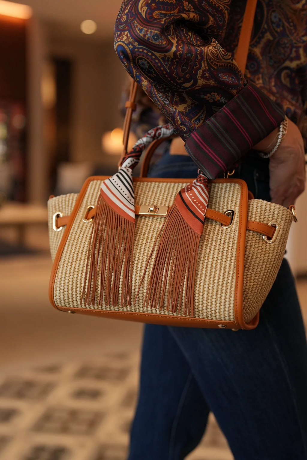 Chez La Mer La Provence Bag Mini Camel