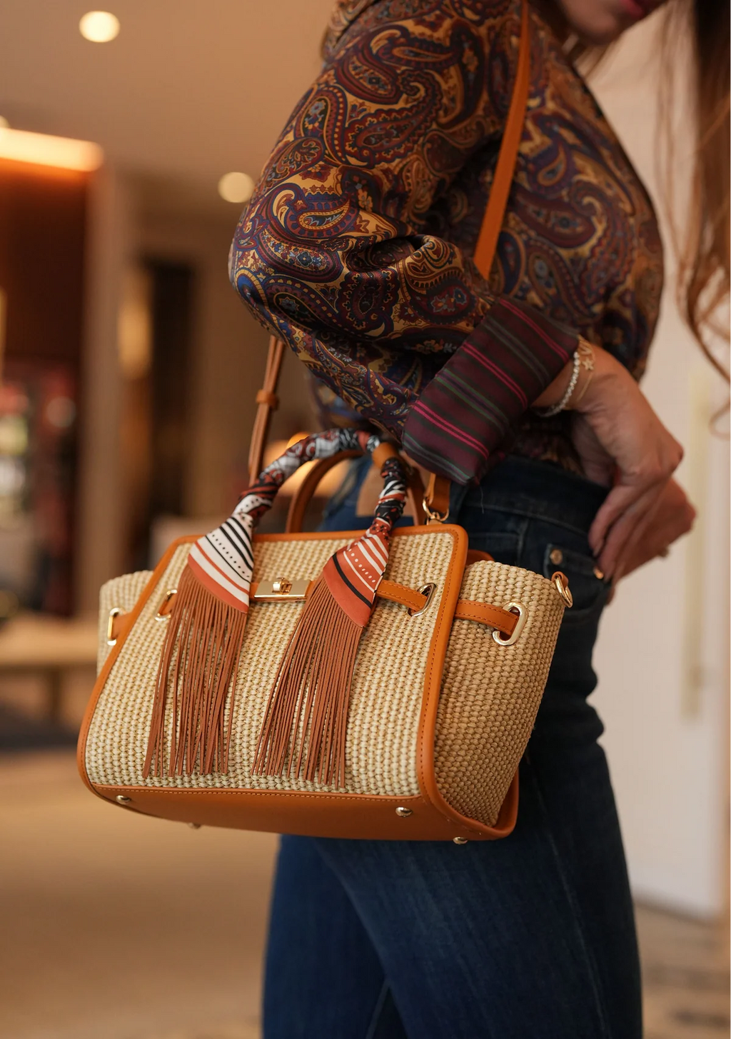 Chez La Mer La Provence Bag Mini Camel