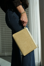 Chez La Mer La Provence Clutch Off White