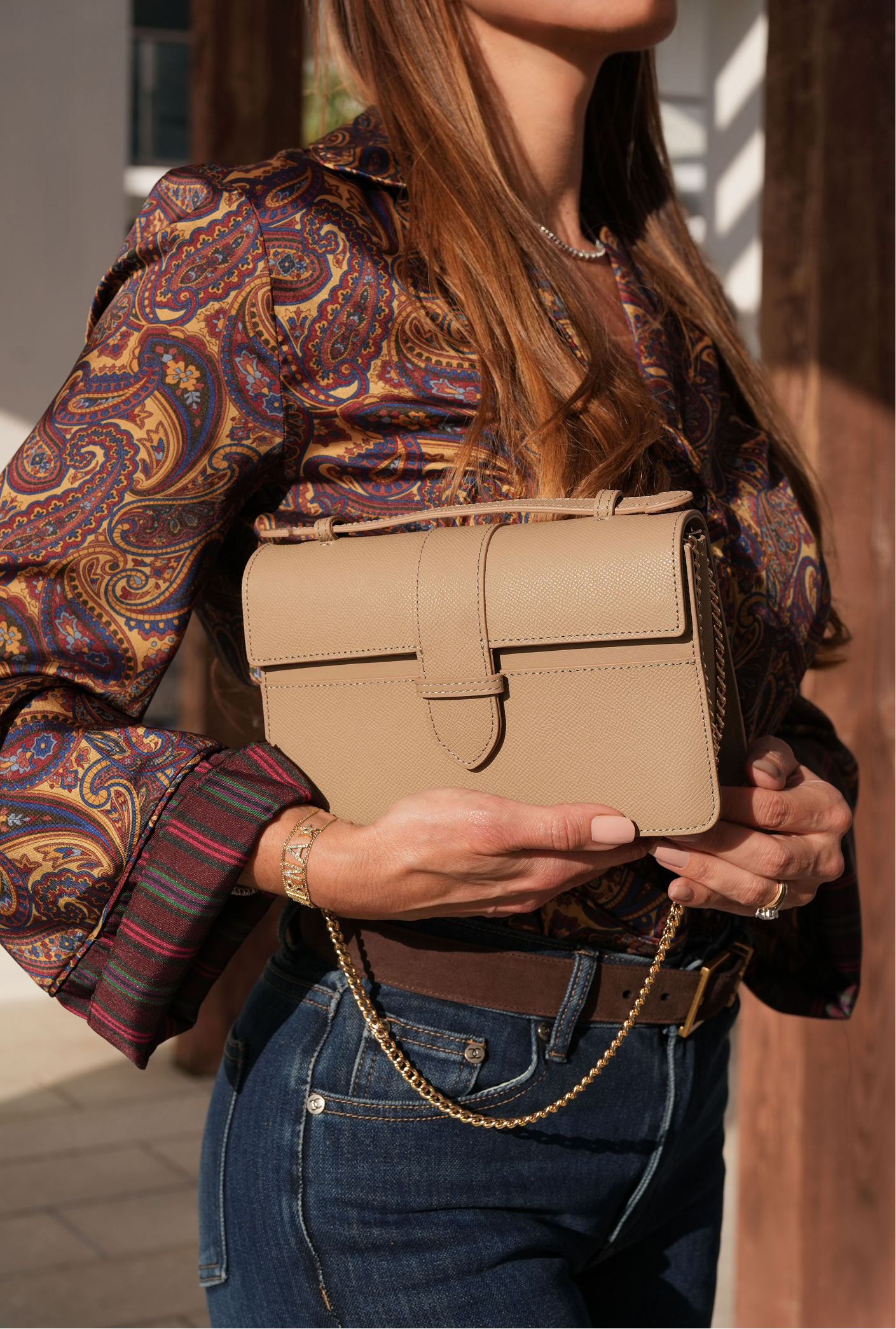 Lille Bag Nude Epsom leather