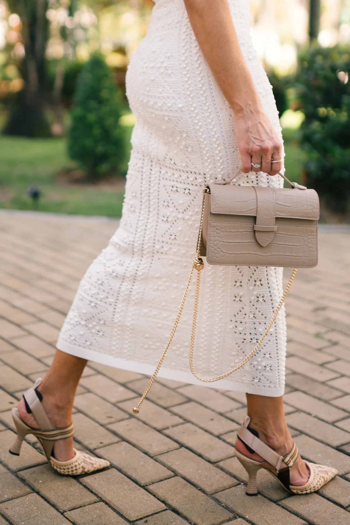 Lille Bag Crocodile Nude