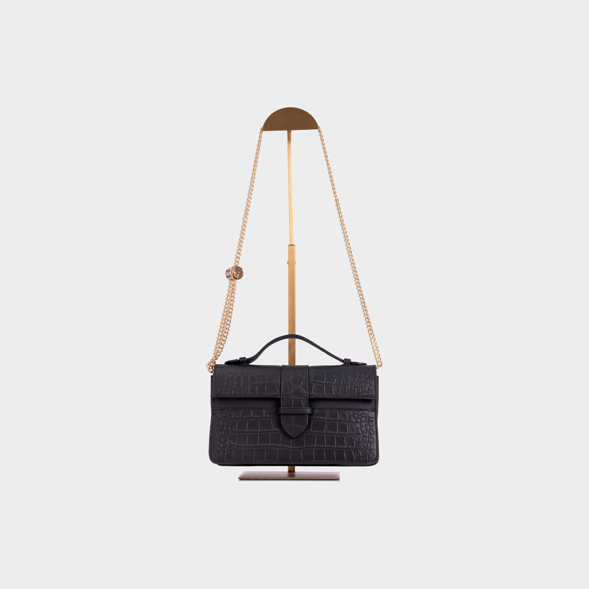 Lille Bag Crocodile Black