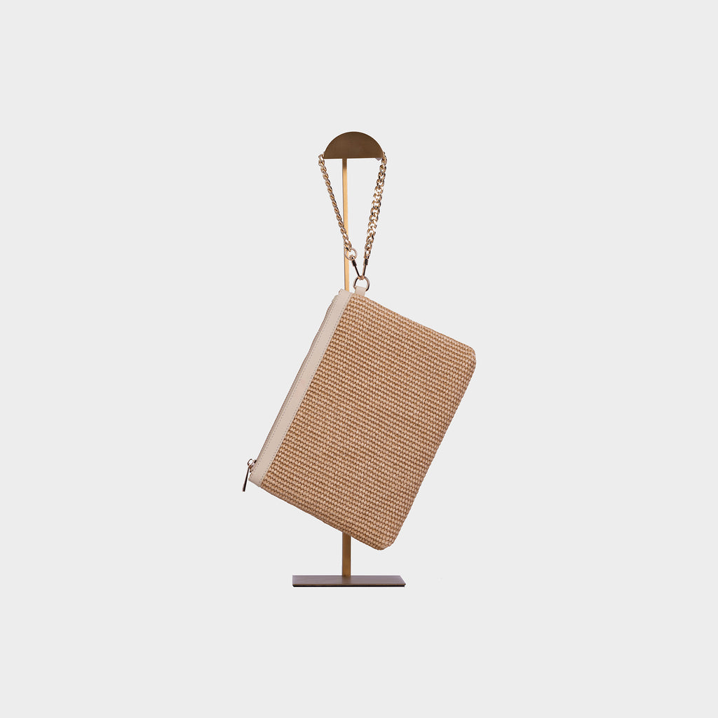 La Provence Clutch Off White