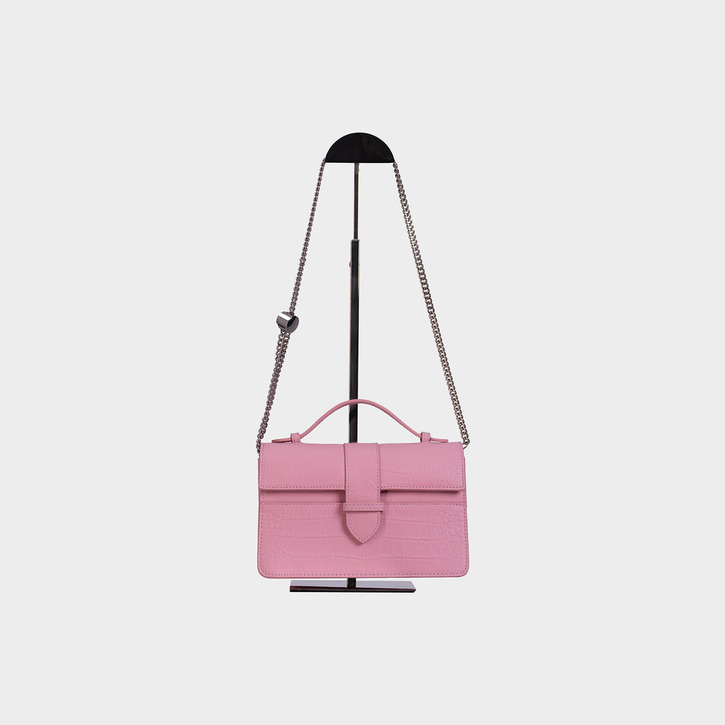 Lille Bag Crocodile Pink