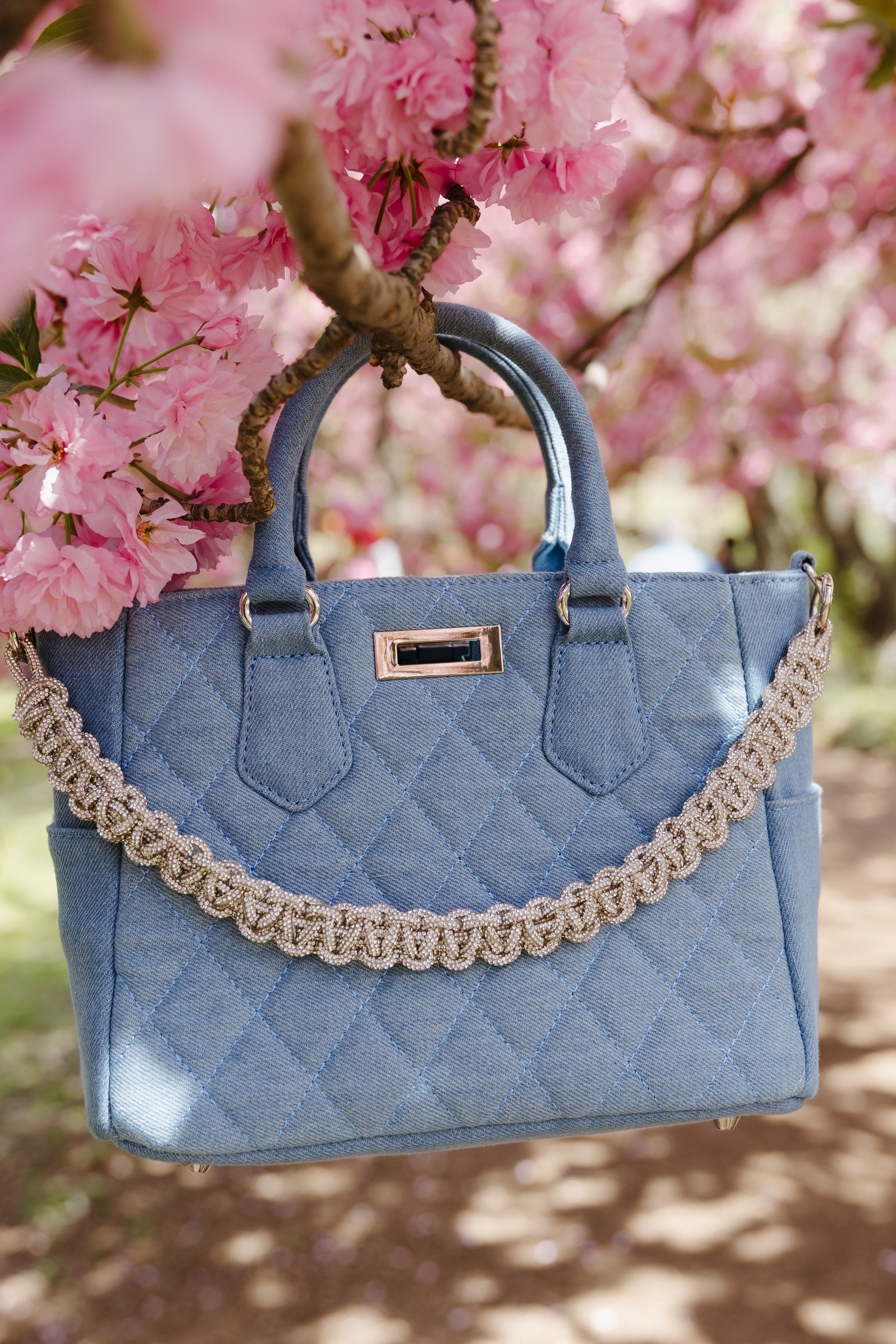 Mini Saint Tropez Bag in Light Denim