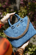 Chez La Mer Saint Tropez mini Bag in Dark Denim