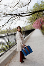 Chez La Mer Saint Tropez medium Bag in Dark Denim