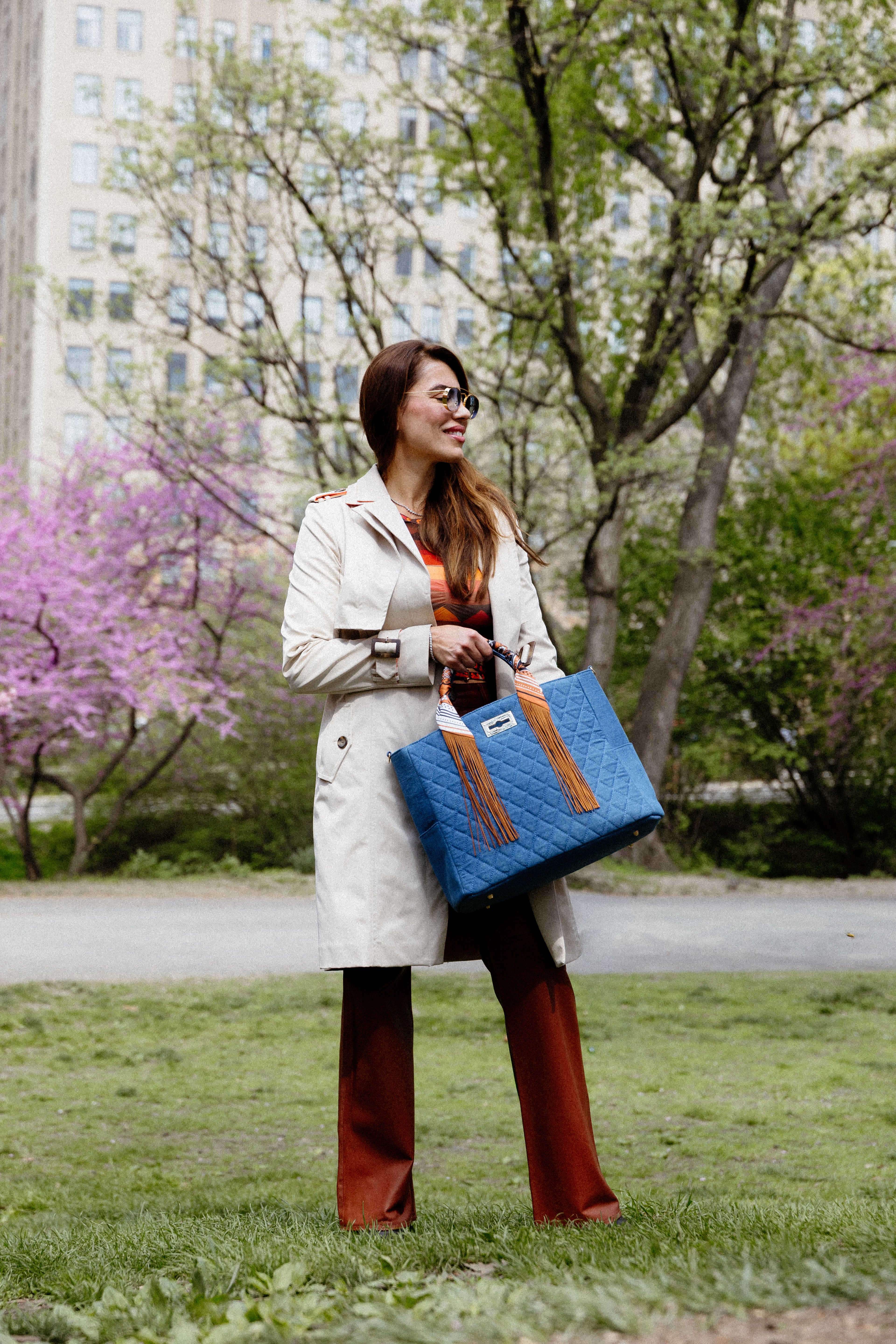 Medium Saint Tropez Bag in Dark Denim