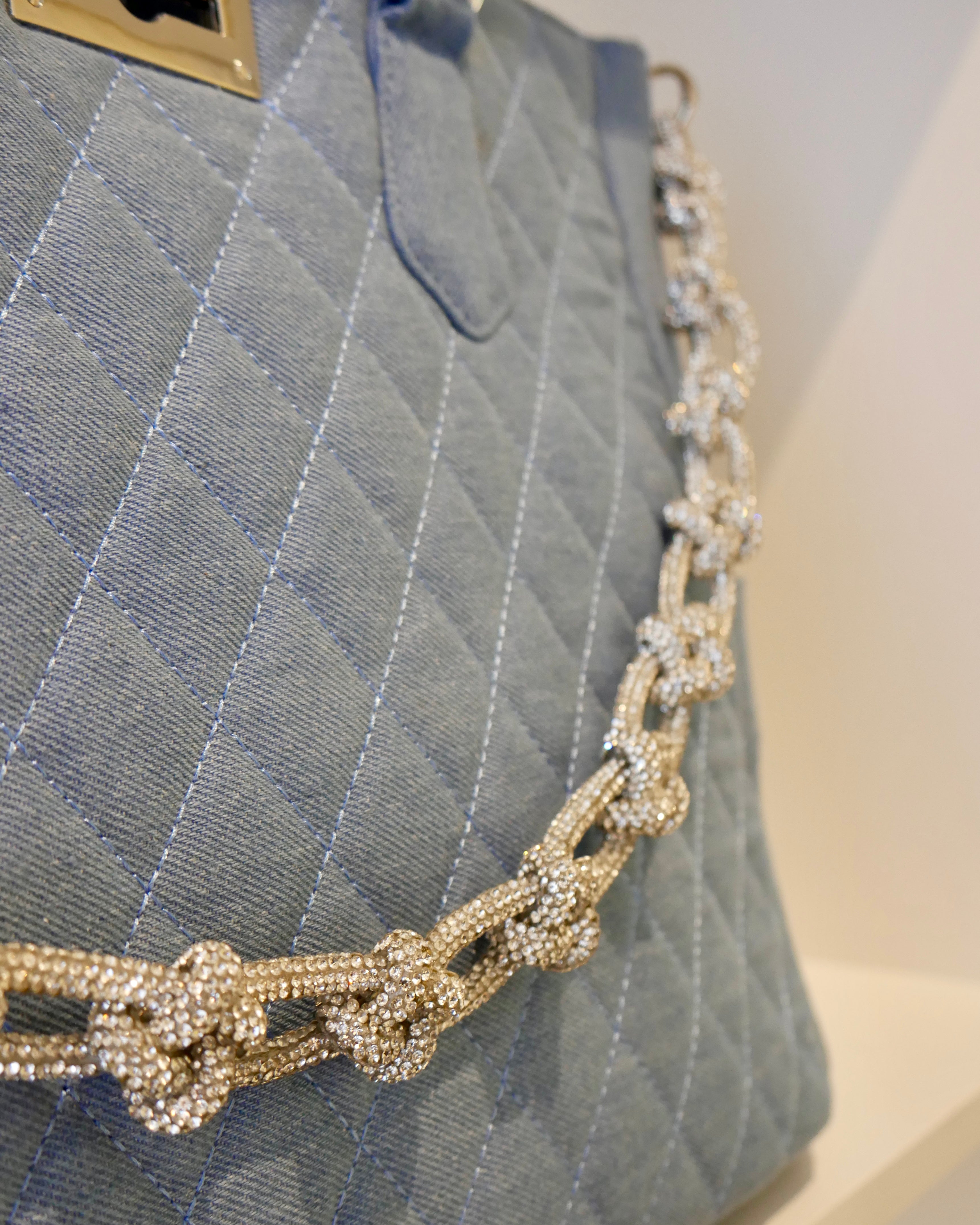 Medium Saint Tropez Bag in Light Denim