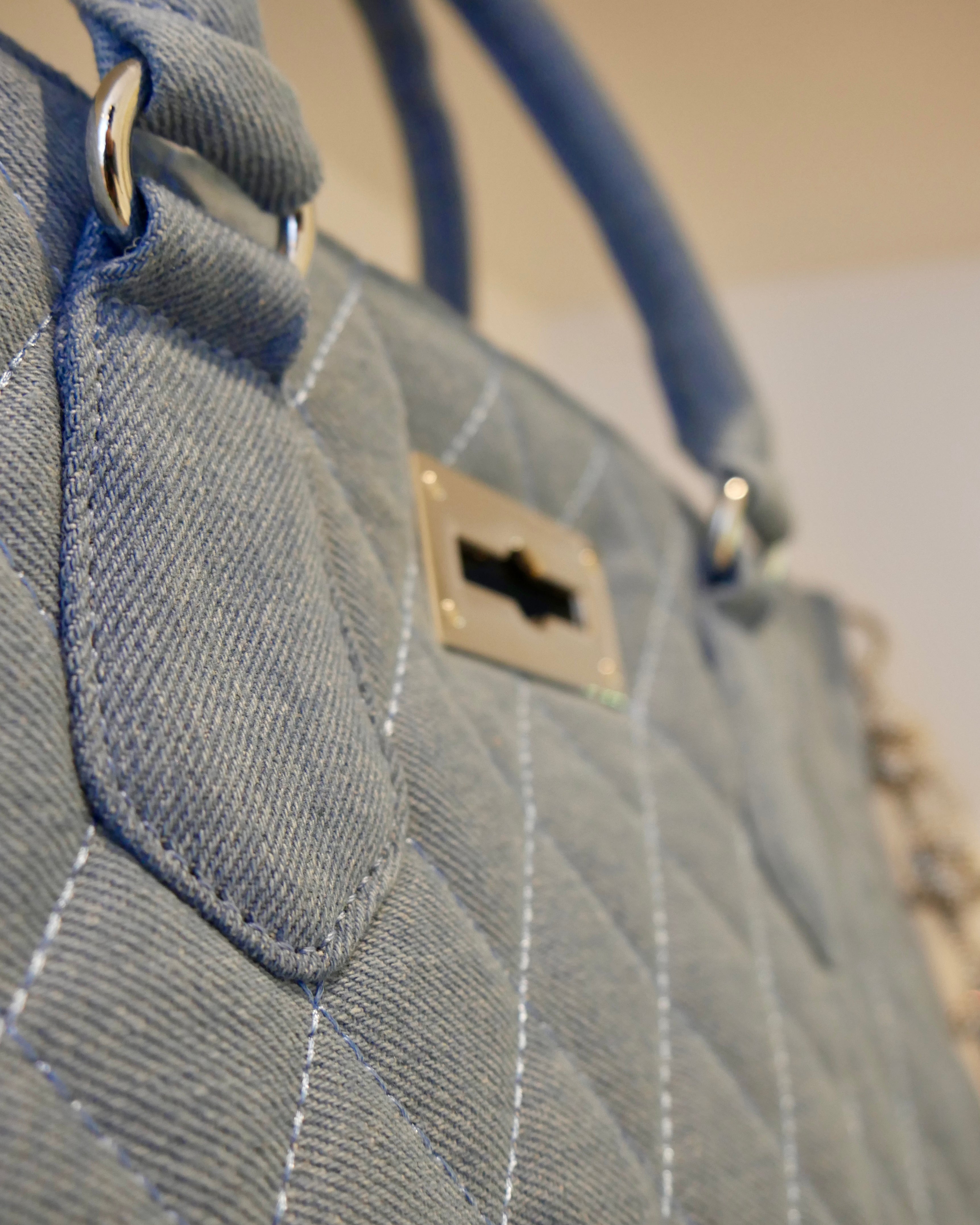 Medium Saint Tropez Bag in Light Denim