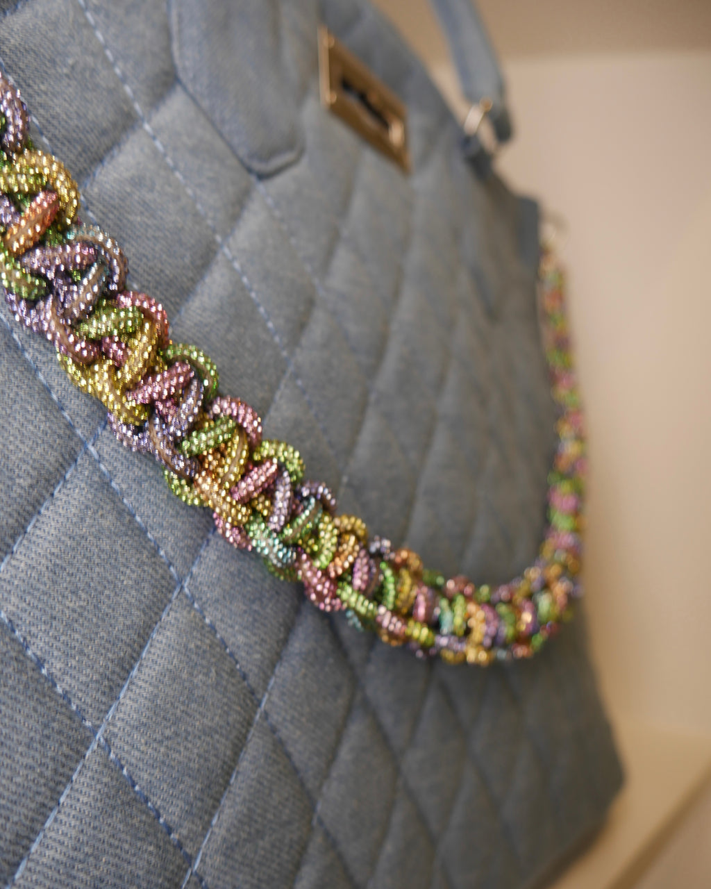 Chez La Mer Saint Tropez mini Bag in Light Denim