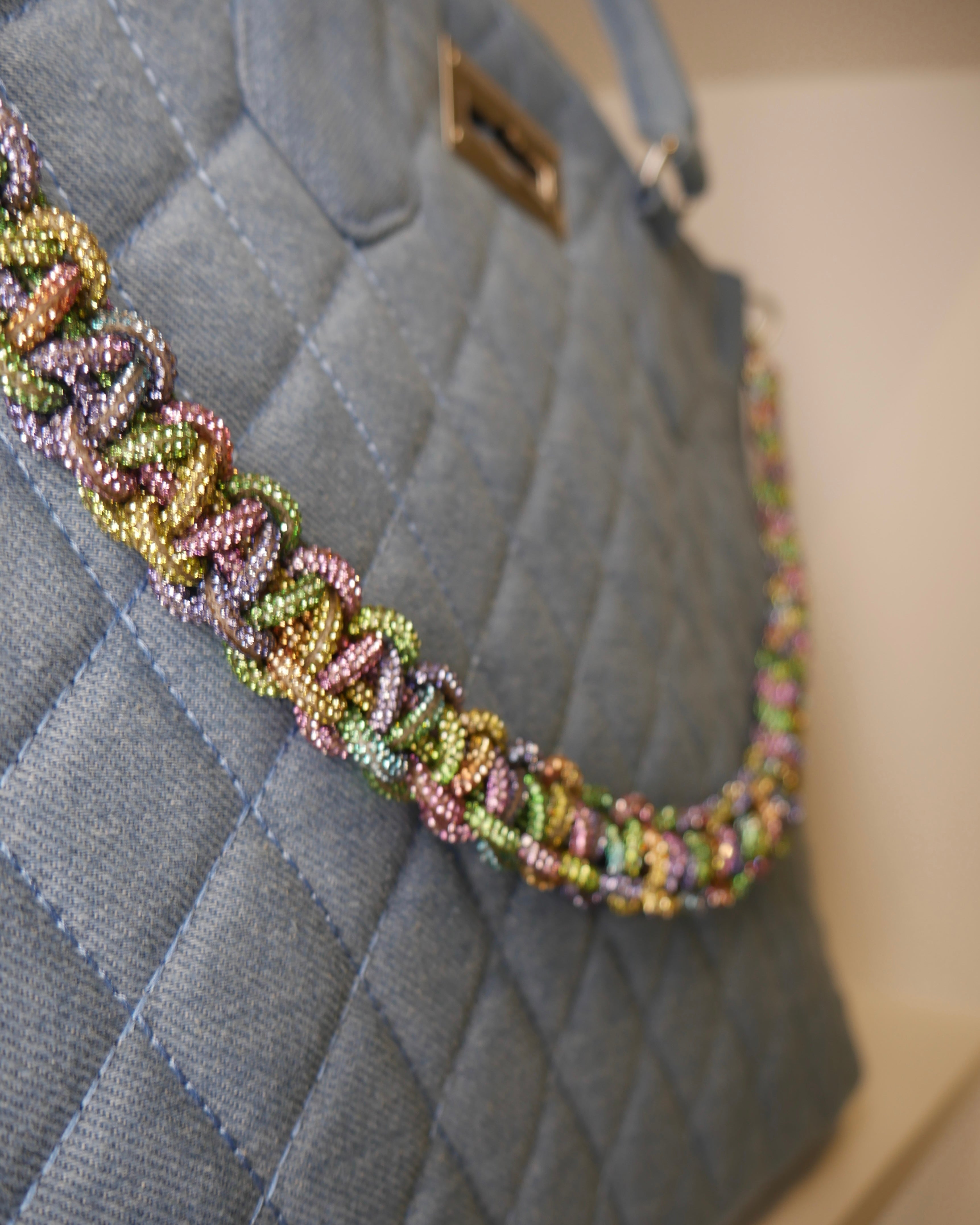 Mini Saint Tropez Bag in Light Denim