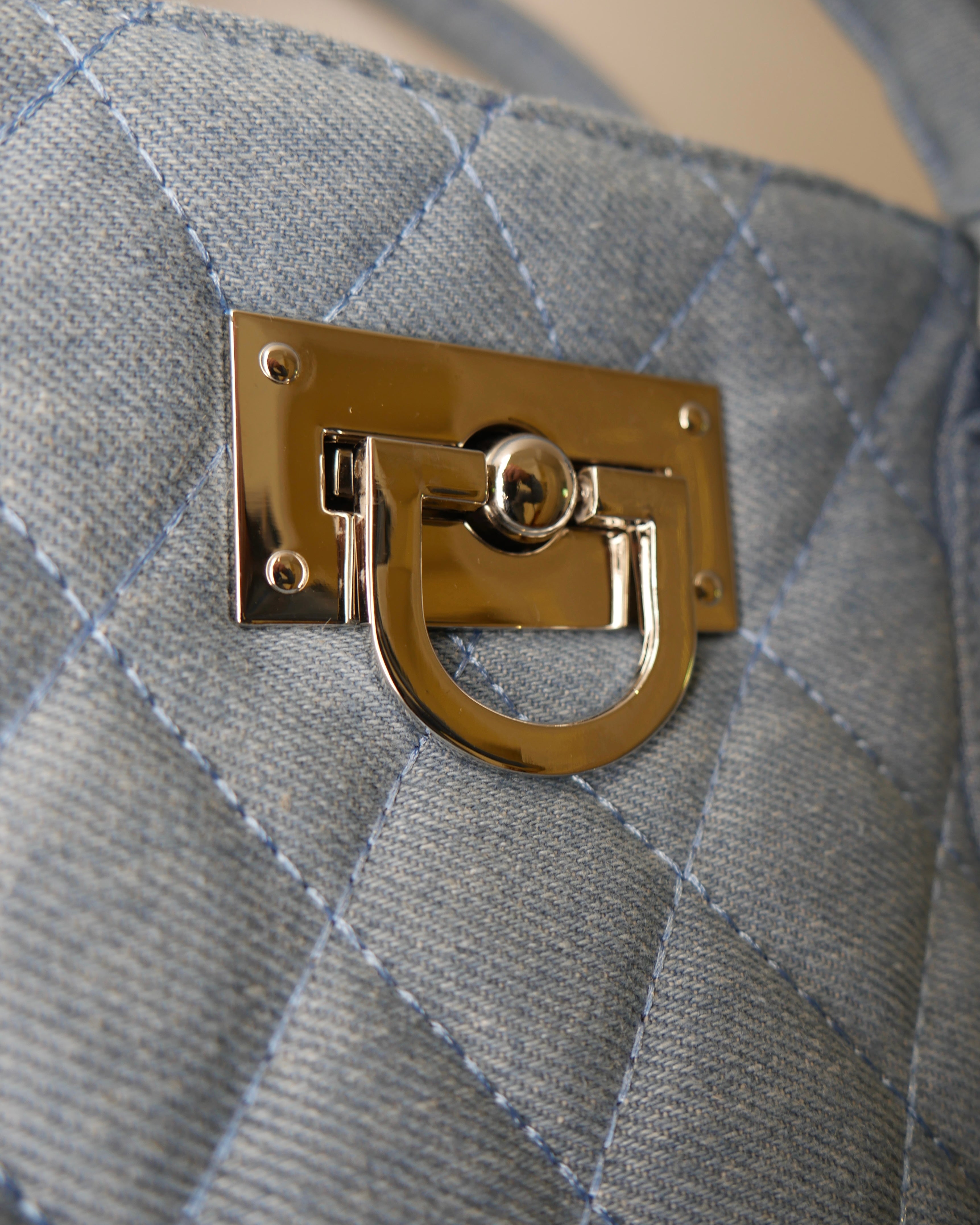 Mini Saint Tropez Bag in Light Denim