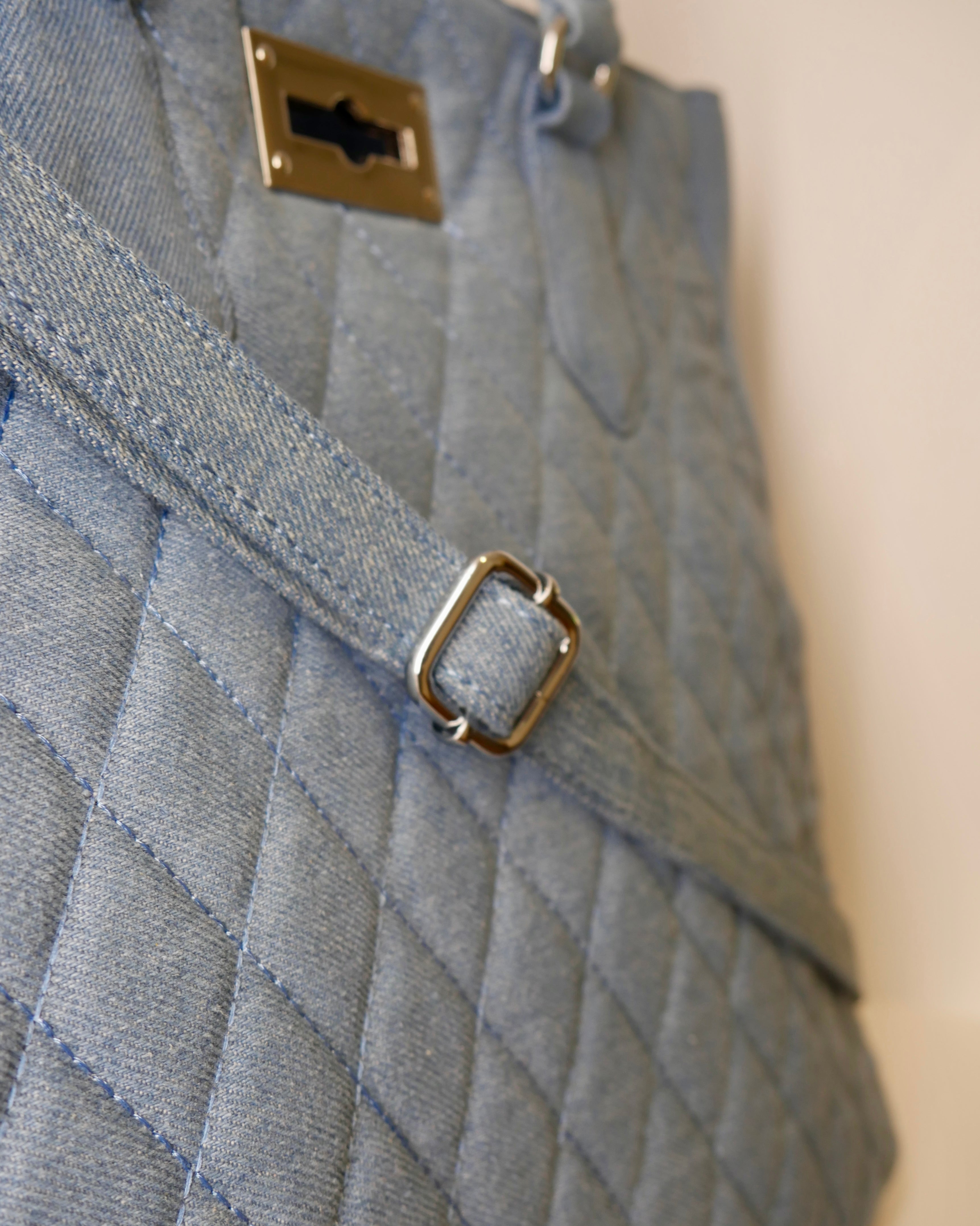 Mini Saint Tropez Bag in Light Denim