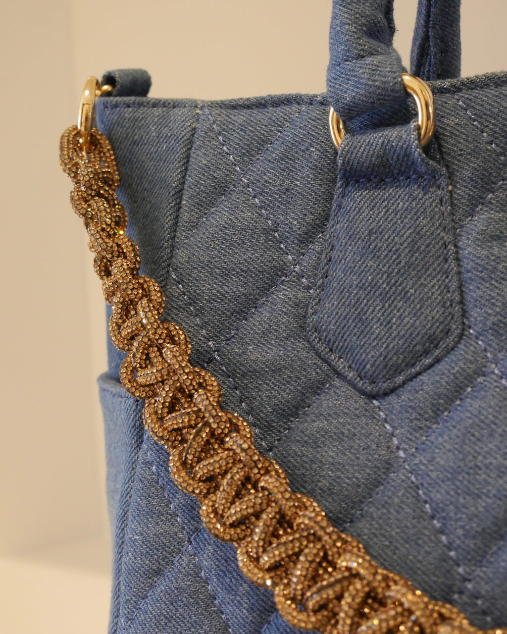 Chez La Mer Saint Tropez mini Bag in Dark Denim