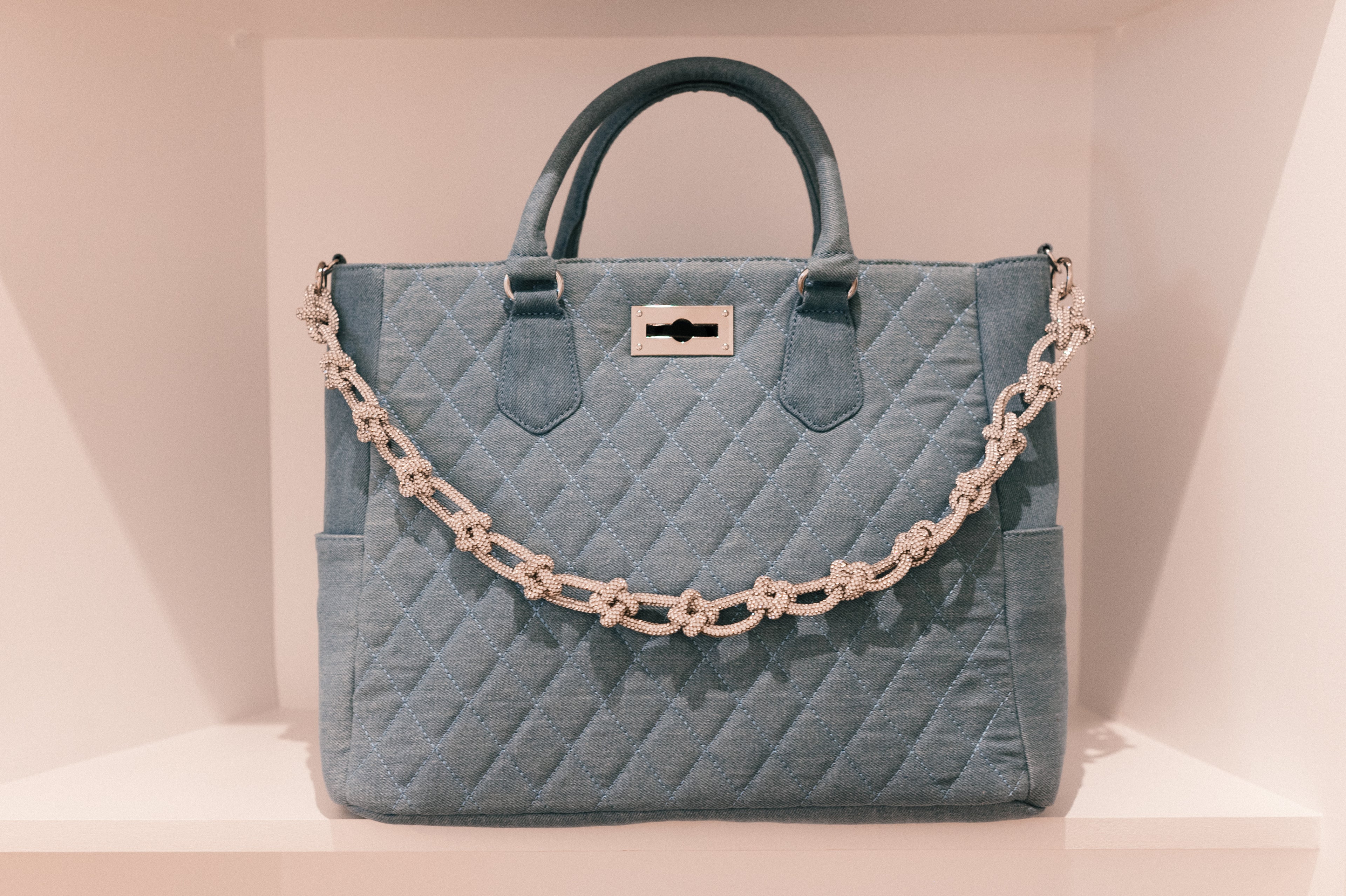 Medium Saint Tropez Bag in Light Denim