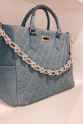 Chez La Mer Saint Tropez medium Bag in Light Denim