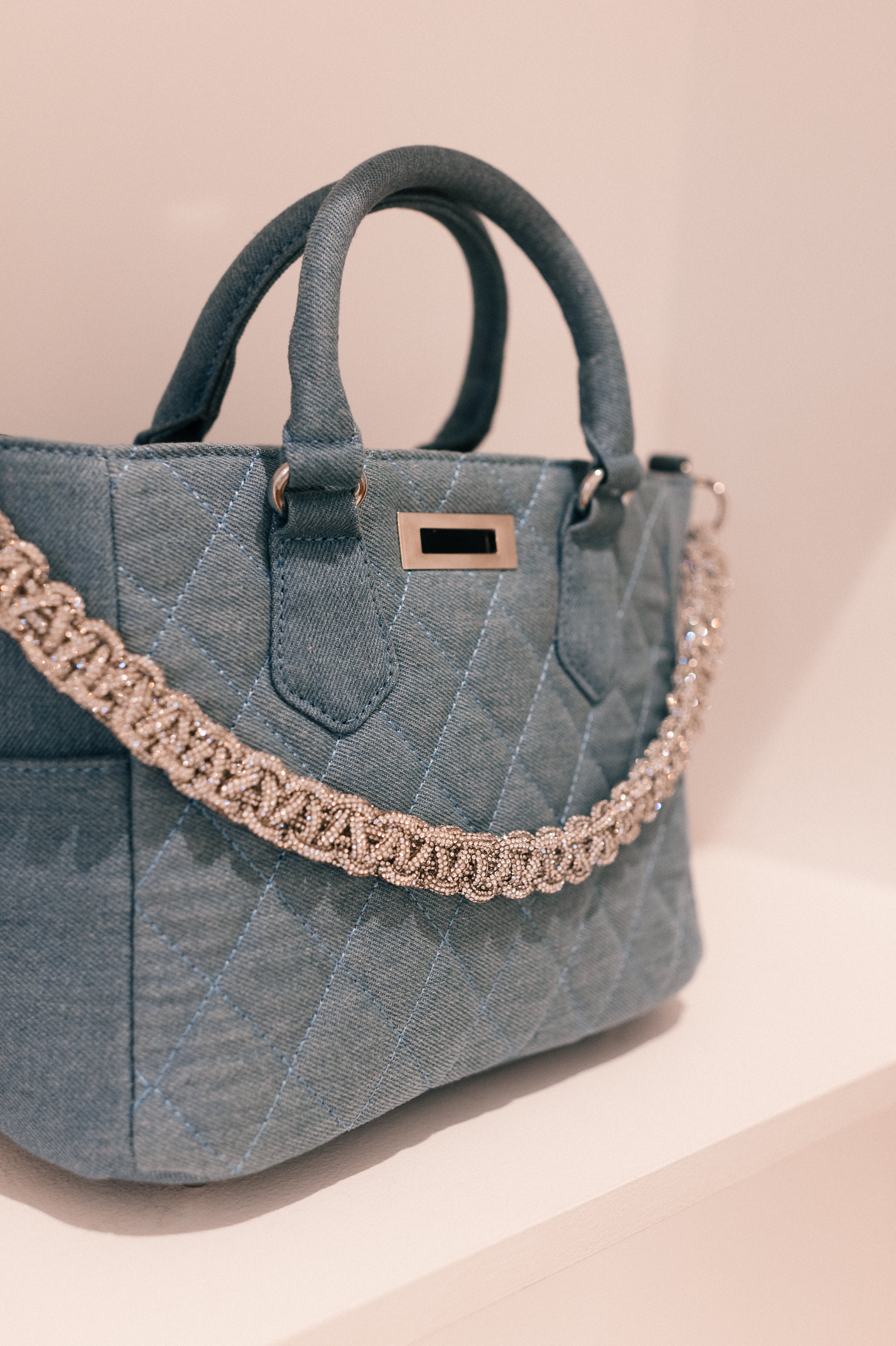 Mini Saint Tropez Bag in Light Denim
