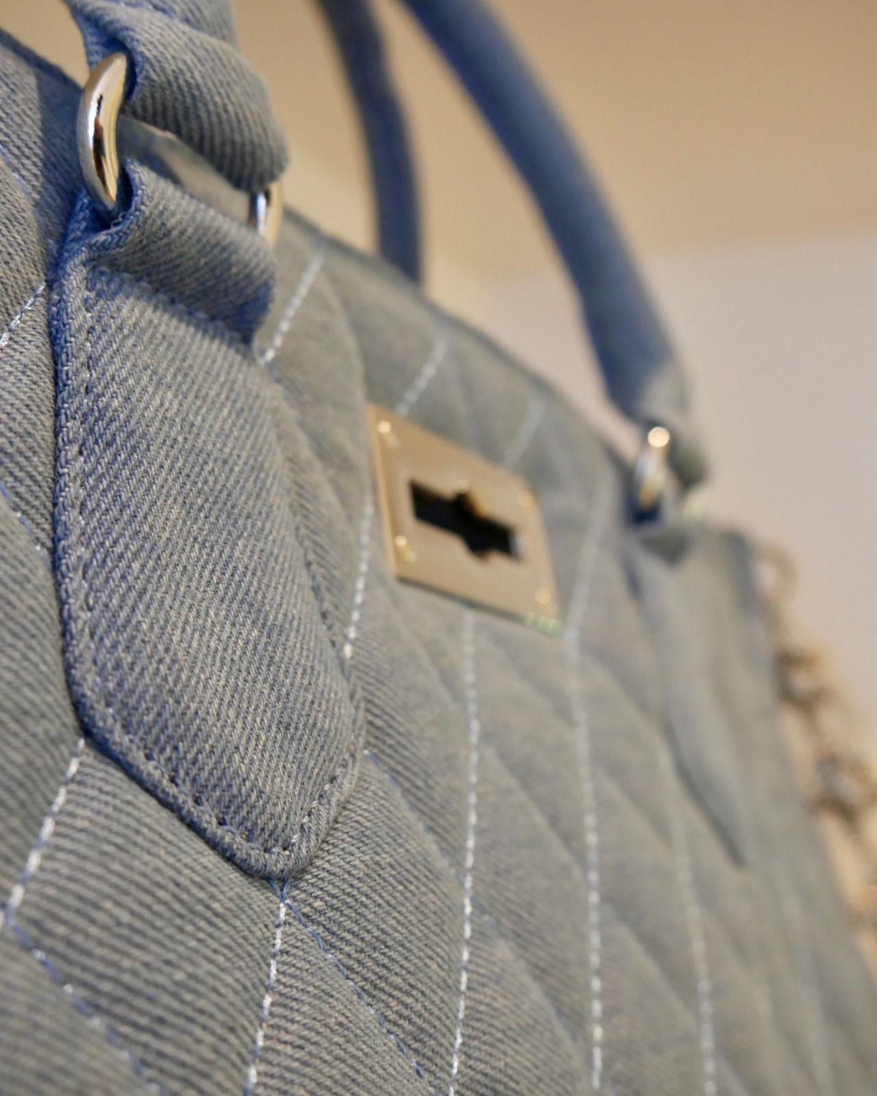 Mini Saint Tropez Bag in Light Denim